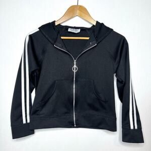 90s L.L. Sport Funwear Black & White Sporty Hoodie